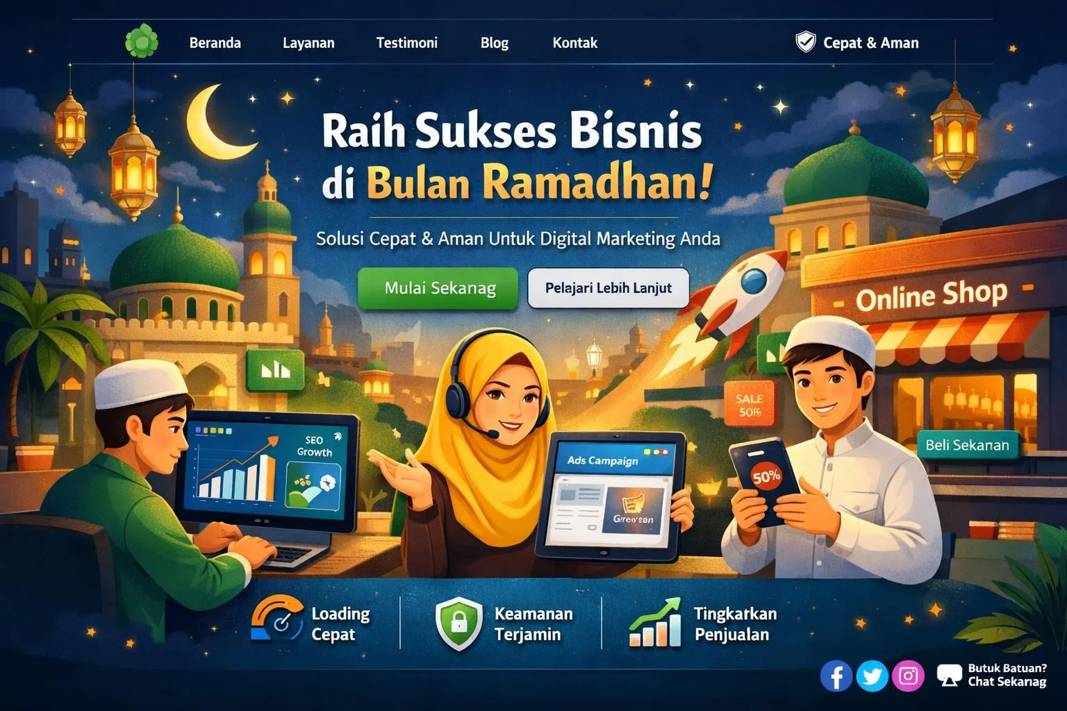Hosting Cepat dan Aman: Kunci Sukses Bisnis Digital di Ramadhan 2026 - hosting cepat dan aman