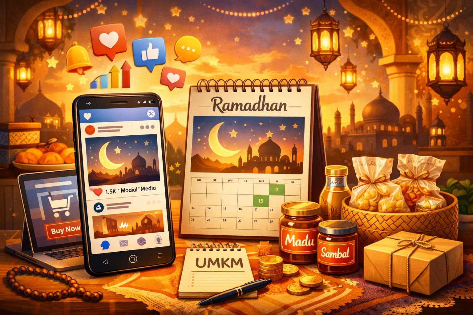 Ide Konten Media Sosial Ramadhan 2026 untuk UMKM dan Pebisnis Digital - ide konten media sosial Ramadhan