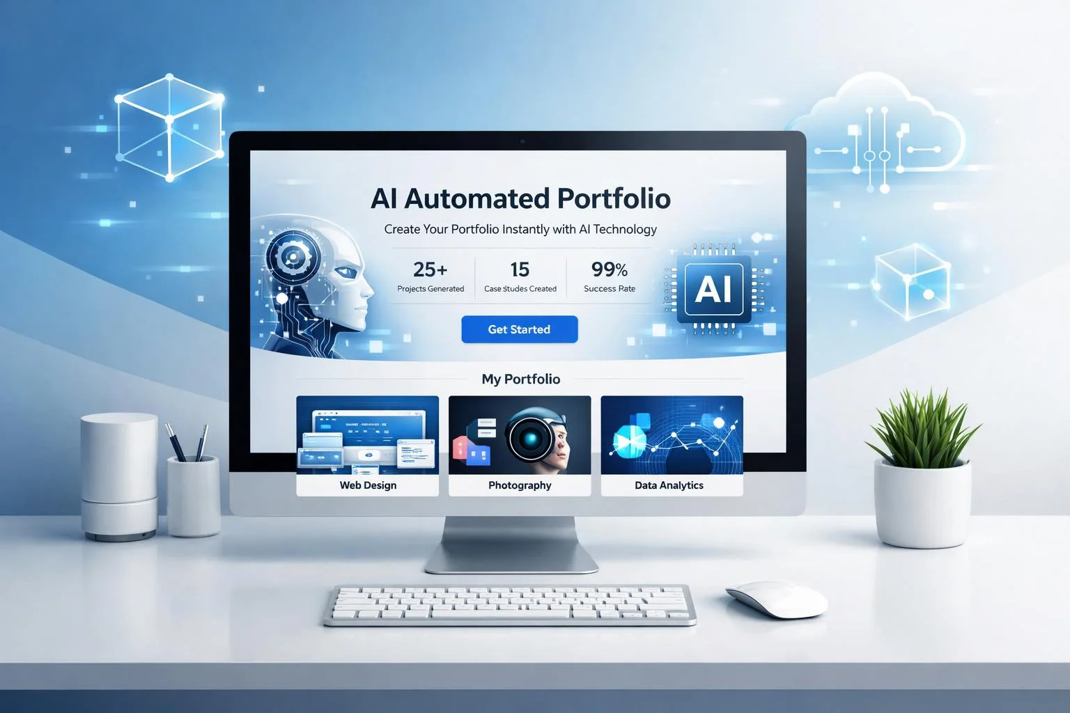 Cara Membuat Website Portofolio Otomatis dengan AI untuk Digital Creators di Indonesia - cara membuat website portofolio otomatis